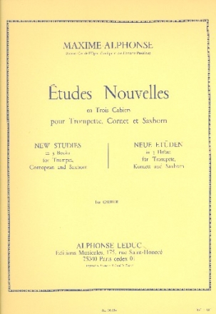 tudes nouvelles vol.1 20 tudes difficiles pour trompette (cornet, saxhorn)