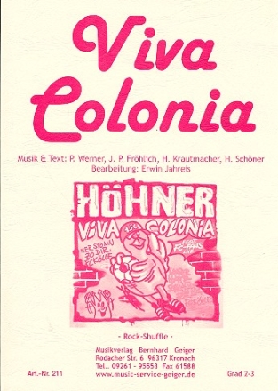 VIVA COLONIA: fr Blasorchester DE HOEHNER
