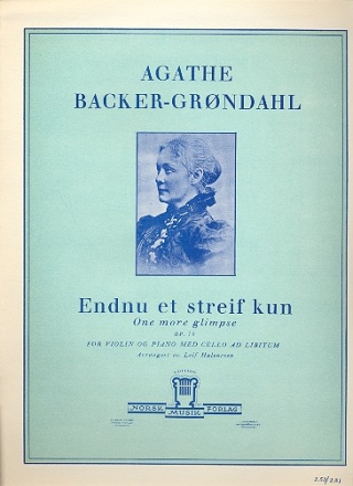 Endnu et streif kun op.70 fr Violine und Klavier (Vc ad lib.)