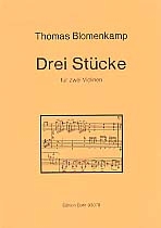 3 Stcke fr 2 Violinen Spielpartitur
