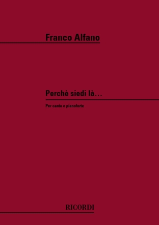 PERCHE SIEDI LA per canto e pianoforte