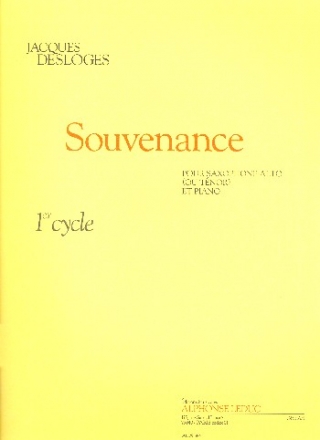 Souvenance vol.1 pour saxophone alto (tenor) et piano
