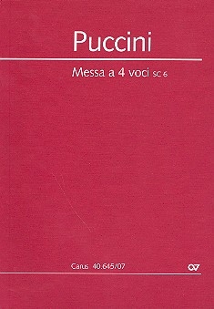 Messa di Gloria fr Soli (TB), Chor und Orchester Studienpartitur