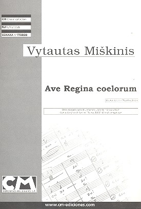 Ave Regina coelorum for female chorus (SSAAAA, male chorus TTBBBB) a cappella score