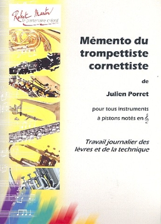 Memento du trompettiste cornettiste pour tous instruments a piston notes en cle de sol