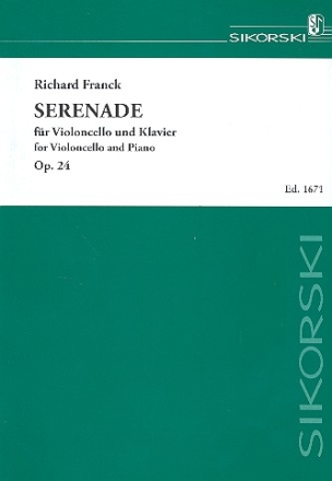 Serenade op.24 fr Violoncello und Klavier Neuausgabe 2010