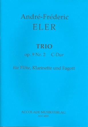 Trio C-Dur op.9,2 fr Flte, Klarinette und Fagott Partitur und Stimmen