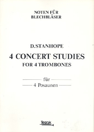 4 Concert Studies for 4 trombones score and parts