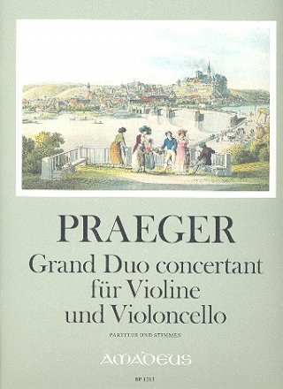 Grand Duo Concertant op.41 fr Violine und Violoncello Partitur und Stimmen