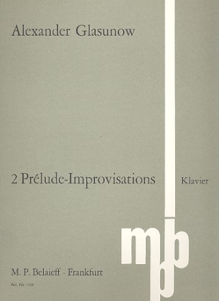 2 Prlude-Improvisations fr Klavier