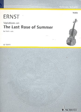 The last Rose of Summer for violin solo