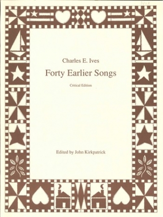 Forty Earlier Songs for voice and piano