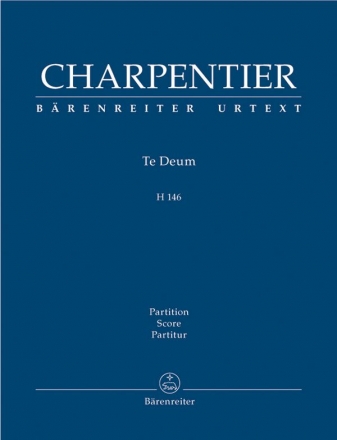Te Deum H146  fr Soli, Chor und Orchester Partitur (la)