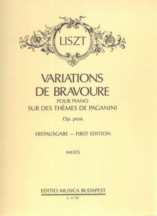 Variations de bravoure pour piano