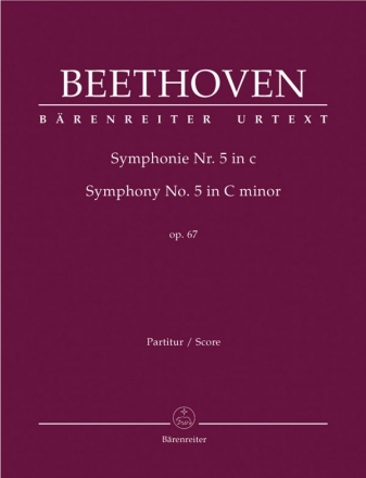 Sinfonie c-Moll Nr.5 op.67 fr Orchester Partitur