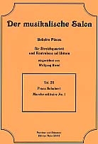Marche militaire Nr.1 fr Streichquartett Partitur und Stimmen