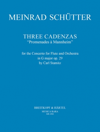 3 Kadenzen zum Konzert G-Dur op.29 fr Flte und Orchester (Stamitz) fr Flte