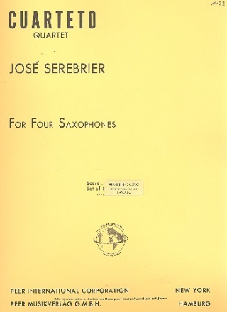 Cuarteto for 4 saxophones (SATB) parts