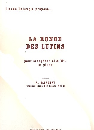 La ronde des lutins op.25 pour saxophone alto et piano