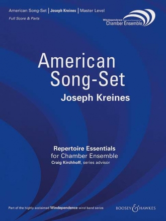 American Song-Set fr 4 Hrner, 4 Trompeten, 3 Posaunen, Tuba, Bariton und Schlagzeug Partitur und Stimmen