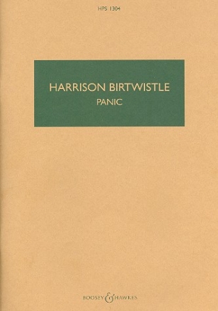 Panic for saxophone, drums, wind, brass and percussion study score