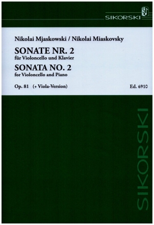 Sonate Nr.2 op.81 fr Violoncello und Klavier (enthlt auch die Violaversion)