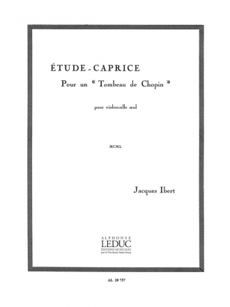 tude-caprice pour un Tombeau de Chopin pour violoncelle seul