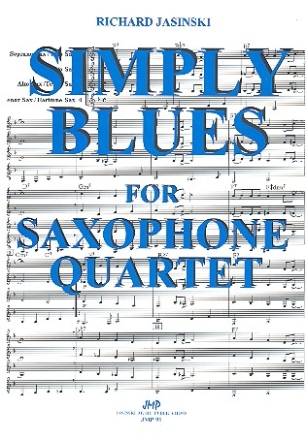 Simply Blues for 4 saxophones (S/A A A/T T/B) score and parts