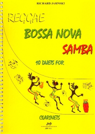 Reggea, Bossa nova, Samba 10 duets for 2 clarinets score