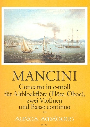 Konzert c-Moll fr Altblockflte (Flte, Oboe), 2 Violinen und Bc