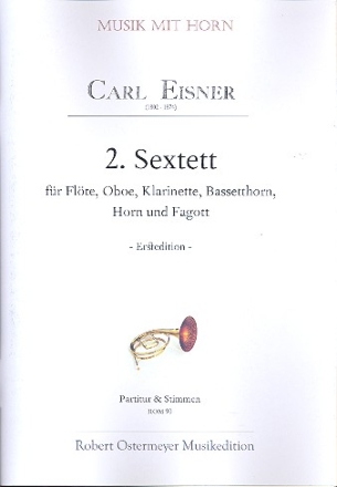 Sextett C-Dur Nr.2 fr Flte, Oboe, Klarinette, Bassetthorn, Horn, Fagott Partitur und Stimmen
