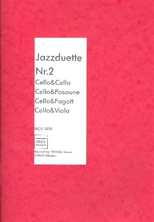 Jazzduette Band 2 fr 2 Violoncelli (Posaunen / Fagotte) Partitur und Stimmen