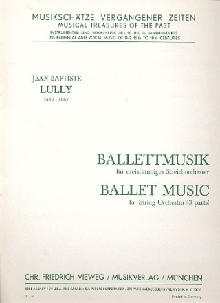 Ballettmusik fr Streichorchester Partitur