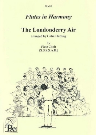 THE LONDONDERRY AIR FOR FLUTE CHOIR (SSSSAB),  SCORE FLEMING, COLIN, ARR.