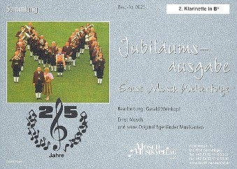 Ernst Mosch Welterfolge Band 25 fr Blasorchester Klarinette 2 in B