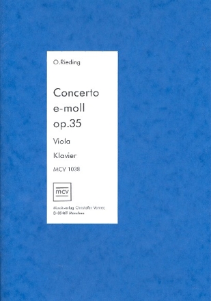 Concerto e-Moll op.35 fr Viola und Klavier