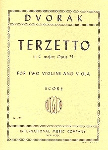 Terzetto C major op.74 for 2 violins and viola study score
