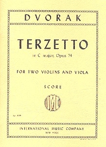 Terzetto C major op.74 for 2 violins and viola study score