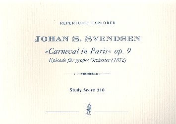 Carneval in Paris op.9 Episode fr groes Orchester Studienpartitur