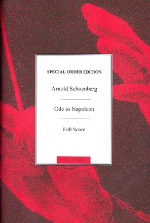 Ode to Napoleon Buonaparte op.41 for string orchestra, piano and reciter,  score (en)