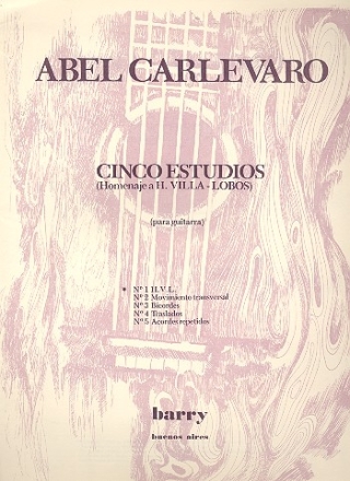 5 Estudios no.1 h.v.l. para guitarra