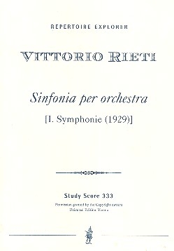 Sinfonie Nr.1 fr Orchester Studienpartitur