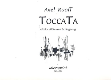 Toccata fr Altblockflte und Schlagzeug 2 Partituren