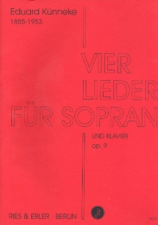 4 Lieder op.9 fr Sopran und Klavier