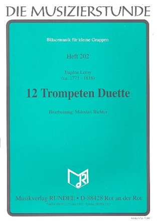 12 Duette fr 2 Trompeten