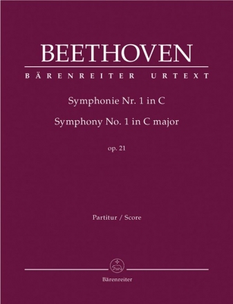 Sinfonie C-Dur Nr.1 op.21 fr Orchester Partitur