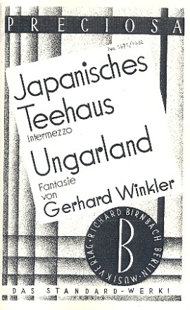 Japanisches Teehaus  und Ungarland fr Salonorchester