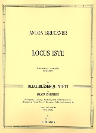 Locus iste fr 5 Blechblser Partitur und Stimmen