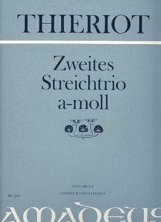 Trio a-Moll Nr.2 fr Violine, Viola und Violoncello Partitur und Stimmen