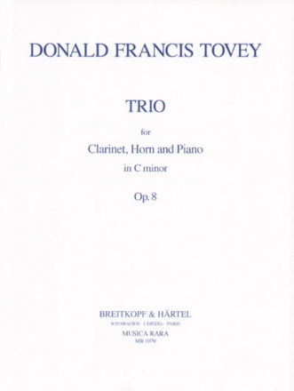 Trio c minor op.8 for clarinet, horn and piano score and parts